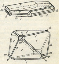 . 307.   r{1011}  {0001}, m(1OlO), ?{1120} e{0012} L (1014